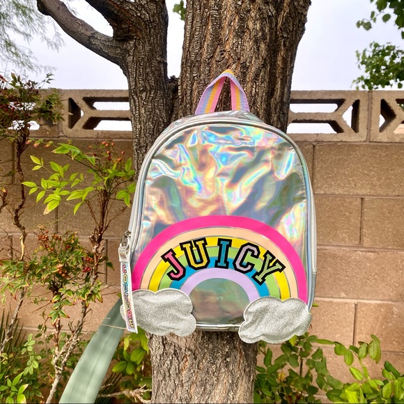 Juicy Couture Bags Juicy Couture Kids Holographic Rainbow Backpack